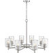 Ashli 8 Light 32 inch Brushed Nickel Chandelier Ceiling Light